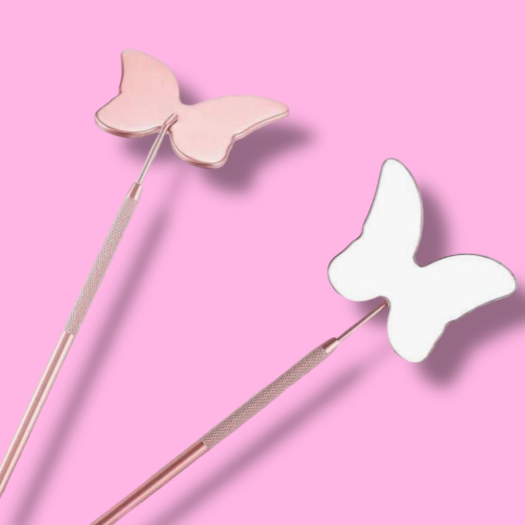 Butterfly lash mirror
